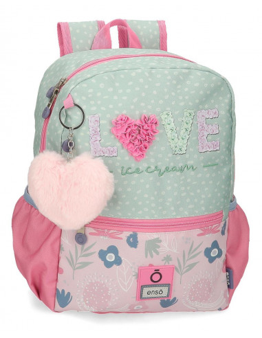 MOCHILA ADAP. 32CM.ENSO LOVE ICE CREAM